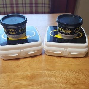 Tupperware Batman lunch set